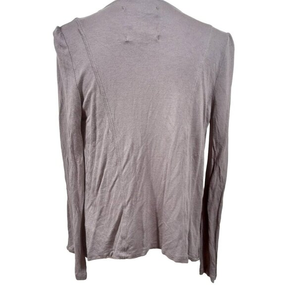 Jack Womens Pale Brown Long Sleeve Tie Front Sweater Cardigan Size Small - Picture 6 of 12